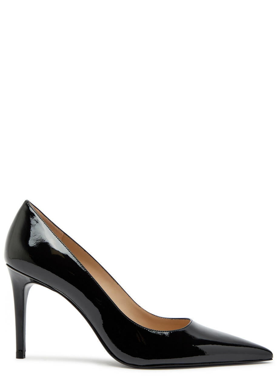 Stuart Weitzman Stuart Power 85 Patent Leather Pumps