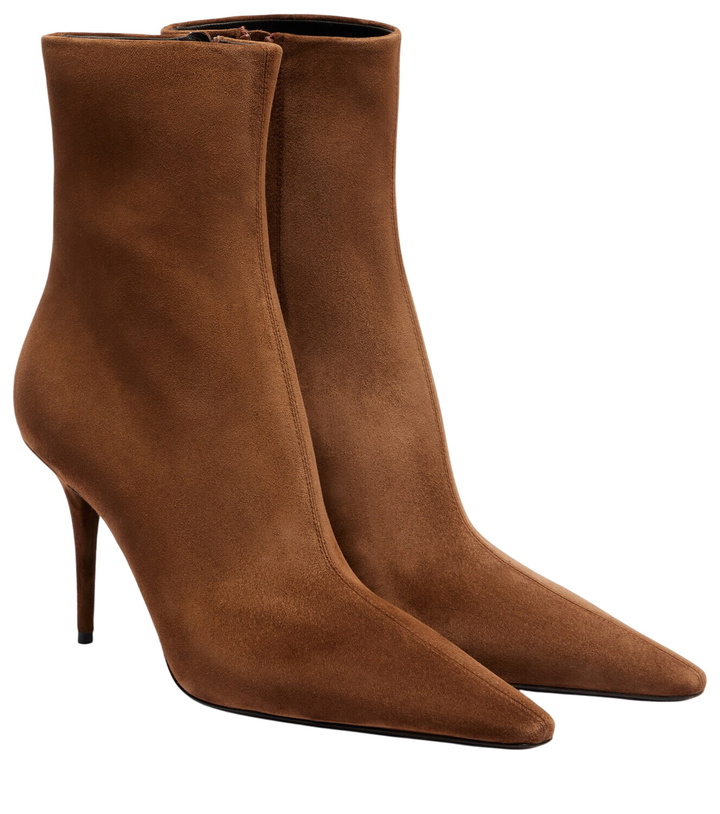 Photo: Saint Laurent Ashley 90 suede ankle boots