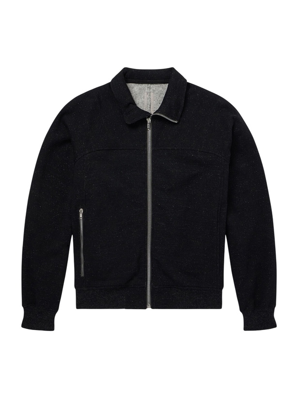 Photo: Rick Owens - Wool and Cotton-Blend Zip-Up Sweater - Black