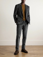 Canali - Slim-Fit Straight-Leg Cotton-Blend Corduroy Suit Trousers - Gray