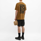 Acronym Men's Dynamics Back Print T-Shirt in Coyote