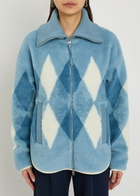 Varley Franca Diamond Sherpa Jacket Light Blue