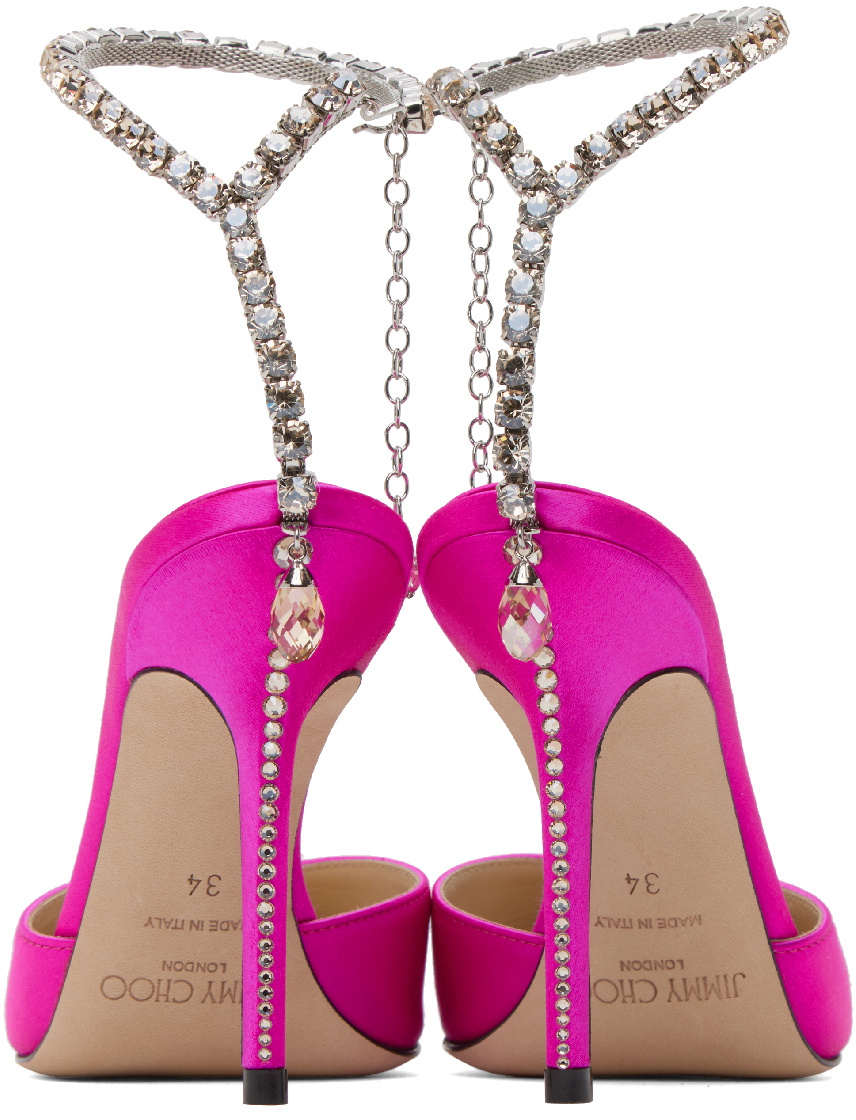 Jimmy Choo Pink Saeda 100 Heels