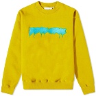 Fucking Awesome Men's Outline Logo Crew Sweat in Antique Moss