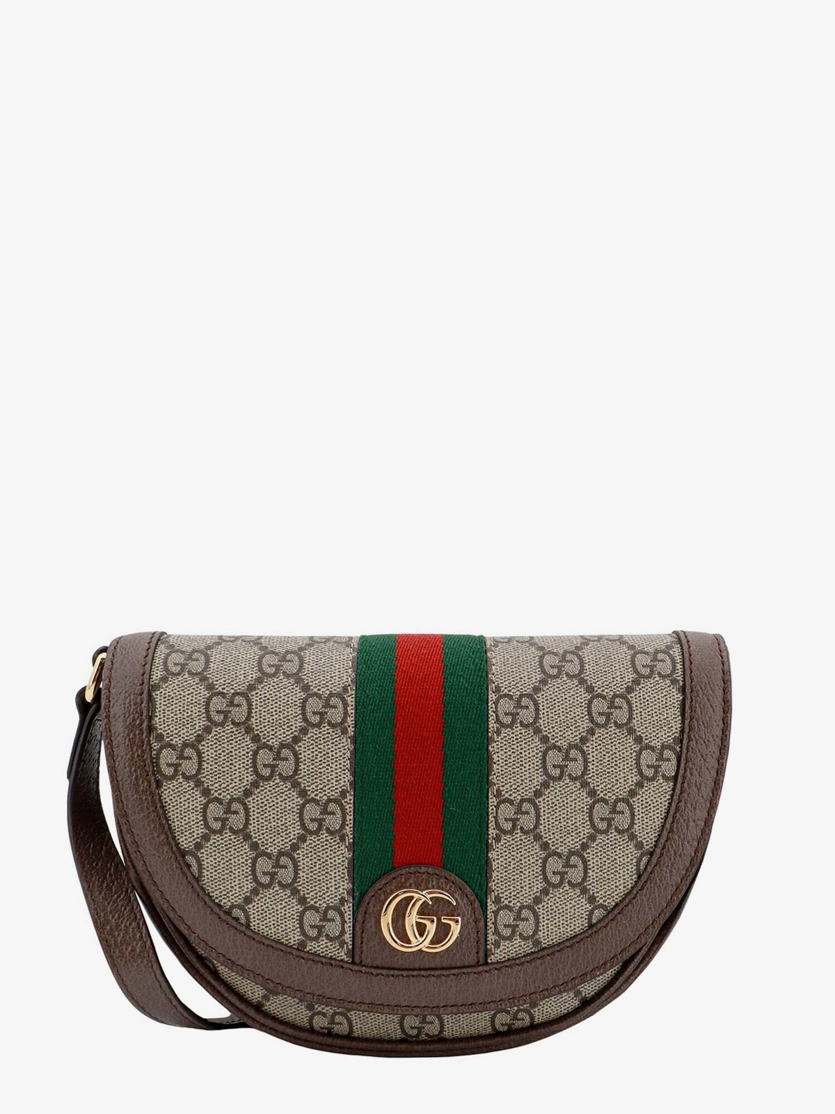 Gucci Ophidia Bag Blue Beige Leather Canvas 239801