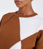 Max Mara Argyle virgin wool sweater