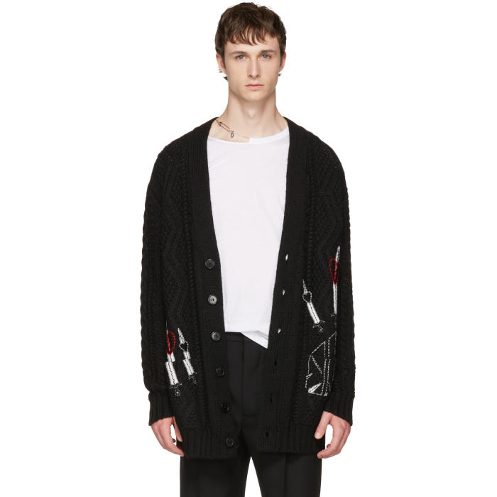 Photo: Valentino Black Love Blade Cardigan