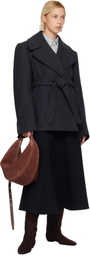 Proenza Schouler Brown Slide Soft Suede Bag