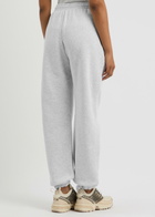 Rotate Sunday Logo-embroidered Cotton Sweatpants Light Grey