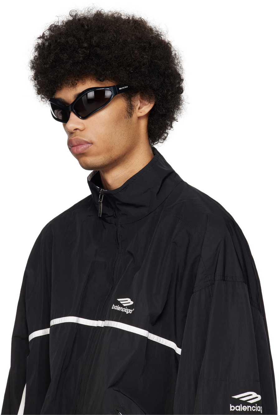Balenciaga Black Fennec Oval Sunglasses Balenciaga