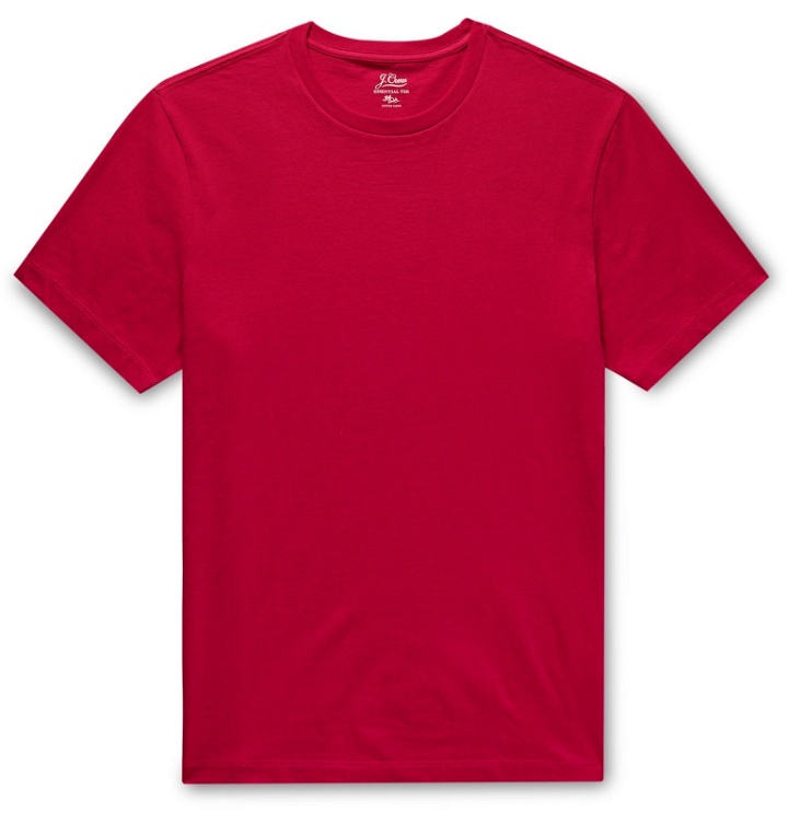 Photo: J.Crew - Essential Cotton-Jersey T-shirt - Red