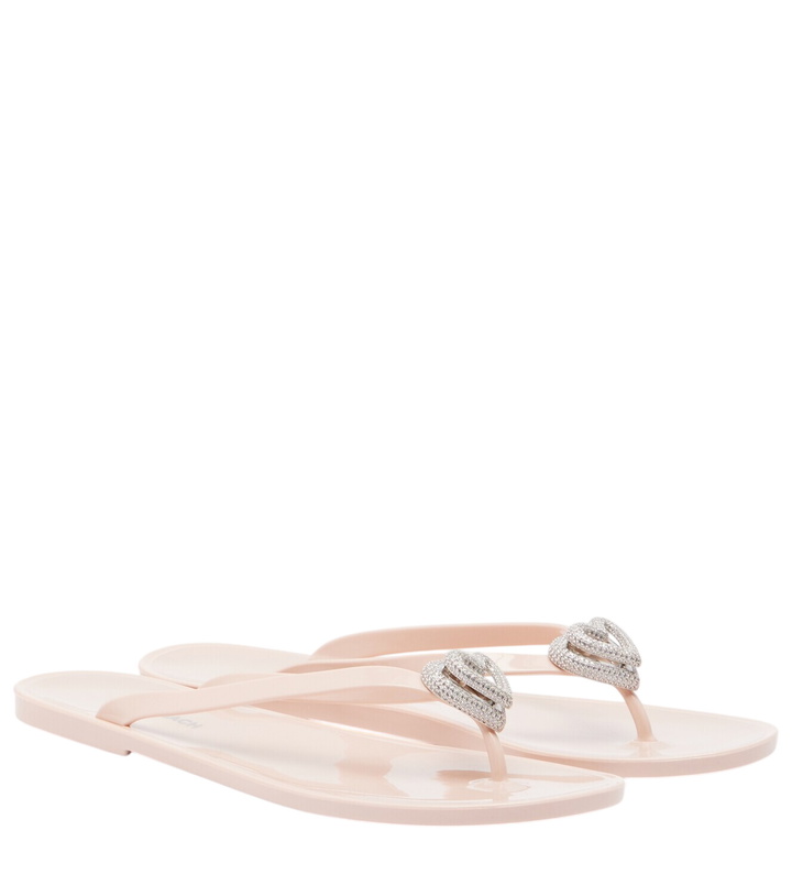 Photo: Mach & Mach Riviera embellished thong sandals