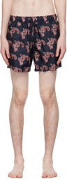 Moncler Navy Printed Shorts