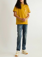 Nudie Jeans - Leffe Logo-Appliquéd Cotton-Jersey T-Shirt - Yellow