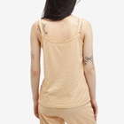 DONNI. Women's Jersey Stripe Spaghetti Tank Top in Butter Stripe