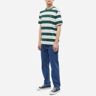 Norse Projects Men's Johannes Varsity Stripe T-Shirt in Varsity Green