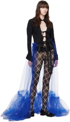 Paula Canovas Del Vas Blue Tutu Maxi Skirt