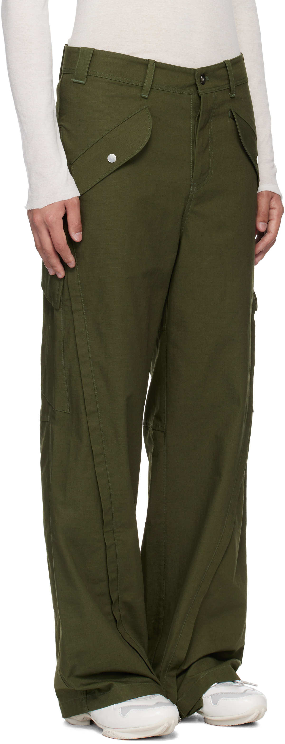 FFFPOSTALSERVICE Khaki 3-Way Zip Cargo Pants FFFPOSTALSERVICE