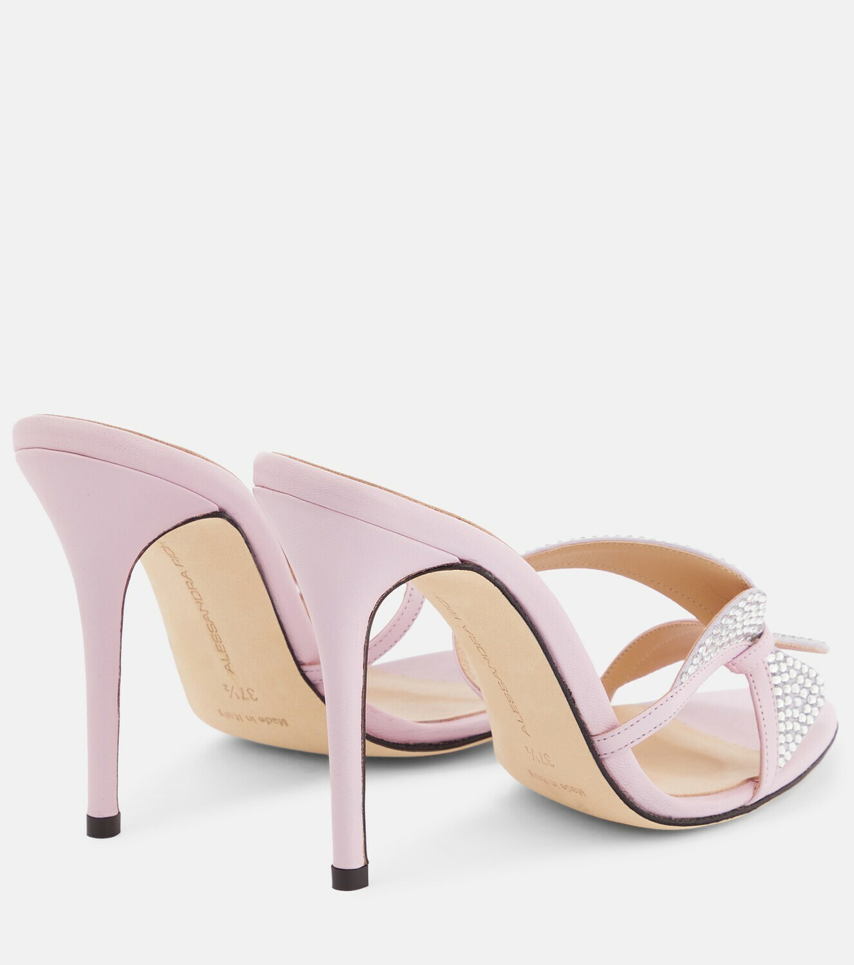 Alessandra Rich Butterfly crystal-embellished sandals