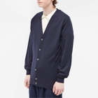 John Smedley Men's Burley Merino Cardigan in Midnight