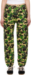 BAPE Khaki ABC Camo Sweatpants