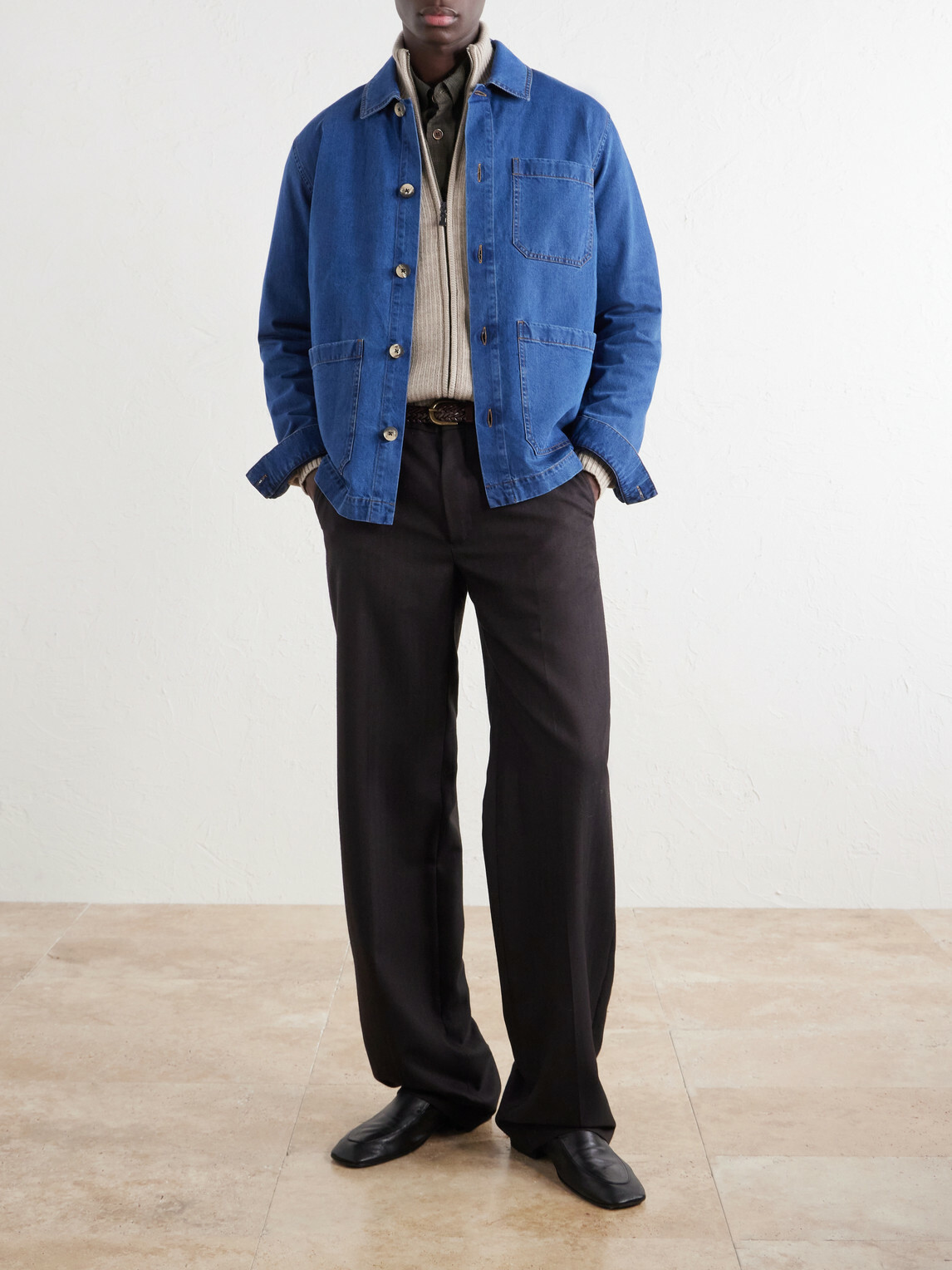 Frescobol Carioca - Minas Merino Wool Zip-Through Sweater - Neutrals