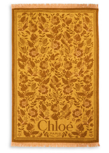 Chloe Plage Floral-jacquard Beach Towel