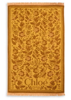 Chloe Plage Floral-jacquard Beach Towel