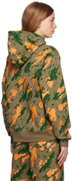Billionaire Boys Club Khaki Camo Print Arch Logo Hoodie