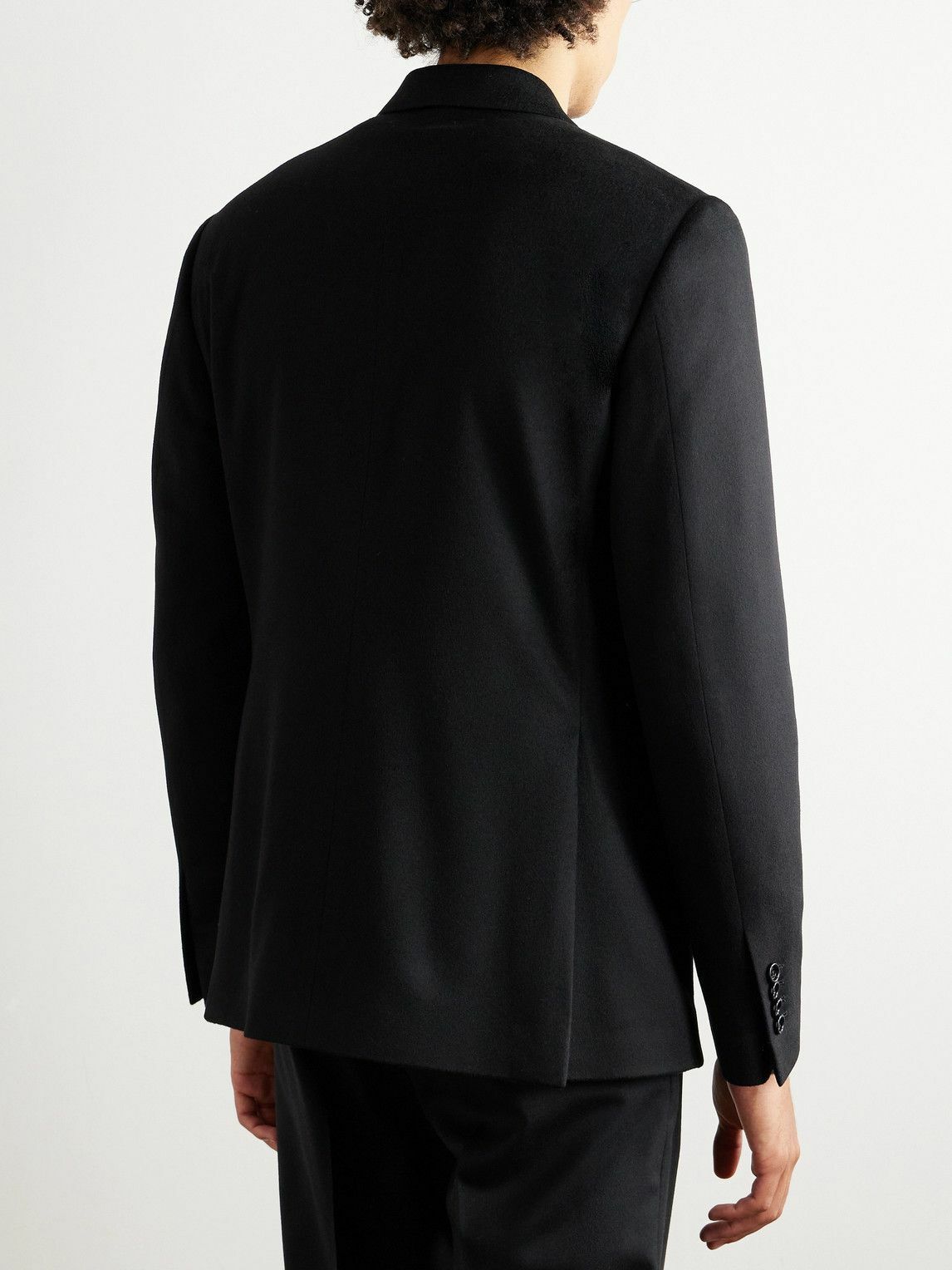 Lardini - Double-Breasted Wool Blazer - Black Lardini