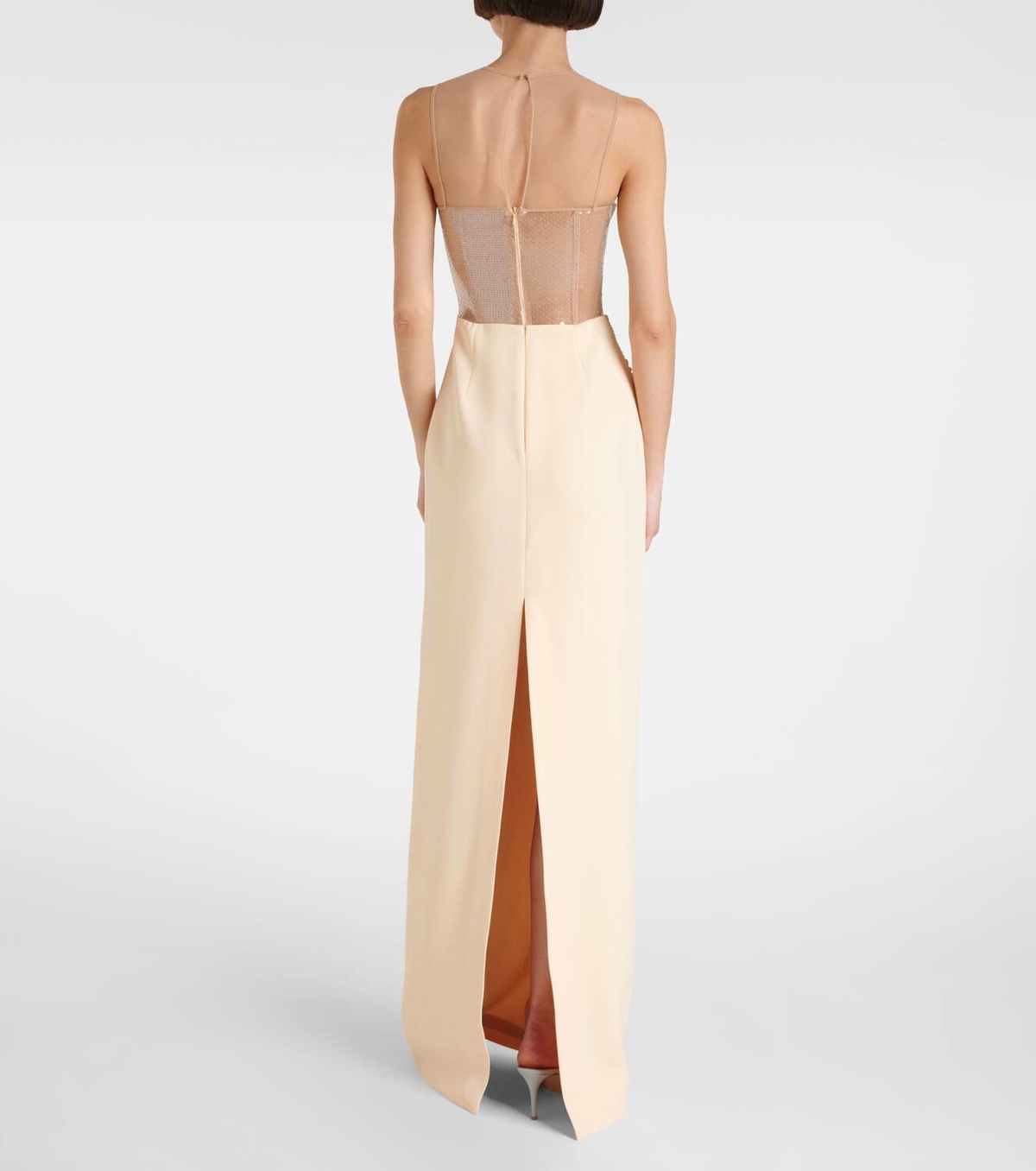 David Koma Sequined cady and mesh corset gown David Koma David Koma Sequined cady and mesh corset gown David Koma