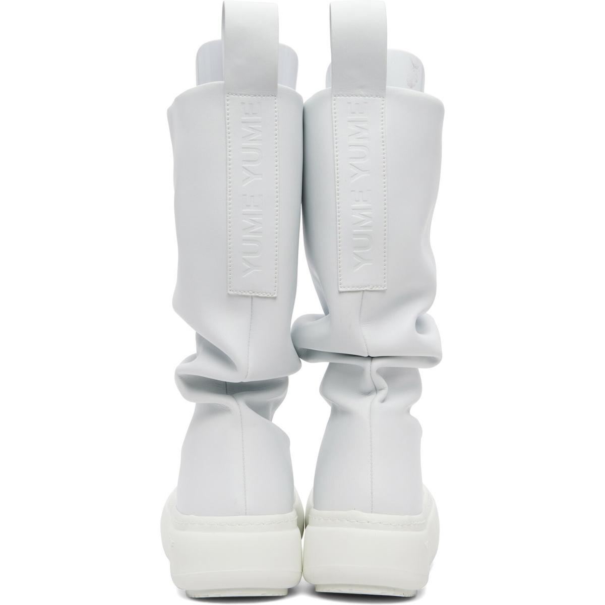 YUME YUME SSENSE Exclusive Off-White Low Fisherman Chelsea Boots