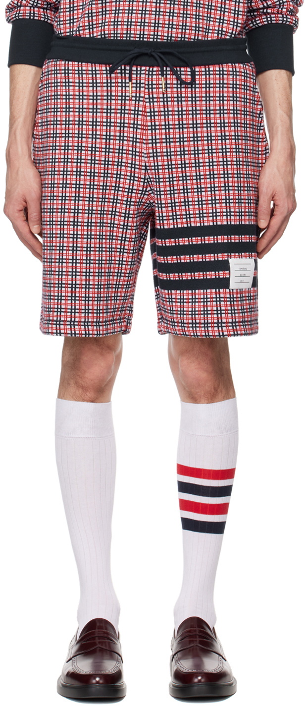 Thom Browne Navy 4-Bar Shorts