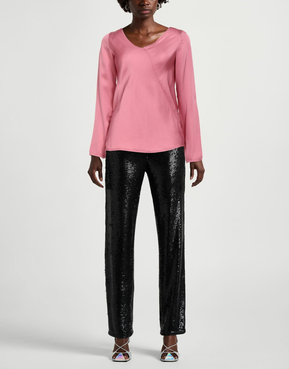 Manila Grace Womens Top in Pink