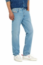 Diesel Regular Jeans Regular Waist 2023 D-Finitive, Light blue, Button fly