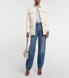 Nili Lotan - Mael striped cotton poplin shirt
