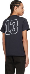 GANNI Black Basic Cotton Witch Relaxed T-shirt
