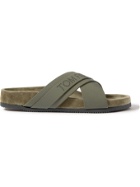 TOM FORD - Wicklow Leather and Suede Sandals - Green