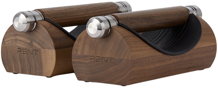 PENT. Walnut & Stainless Steel Lipova Push Up Bars
