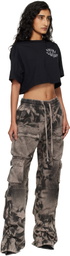AMIRI Gray Washed Cargo Jeans