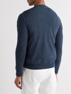 Altea - Slim-Fit Cotton-Blend Bouclé Sweater - Blue