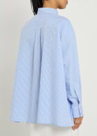 Armarium Leo Striped Cotton Shirt Blue