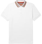 Missoni - Stripe-Trimmed Cotton-Piqué Polo Shirt - White