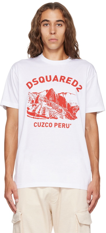 Photo: Dsquared2 White Cuzco Cool T-Shirt
