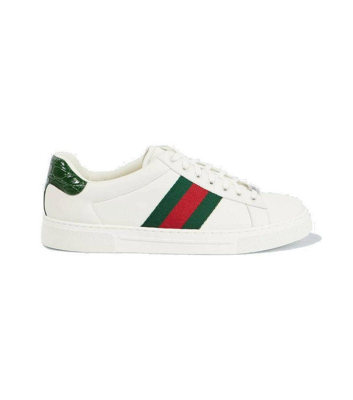 Photo: Gucci Ace Web Stripe leather sneakers