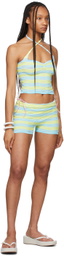 Gimaguas SSENSE Exclusive Blue & Yellow Été Shorts