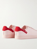 Raf Simons - Orion Suede-Trimmed Leather Senakers - Pink