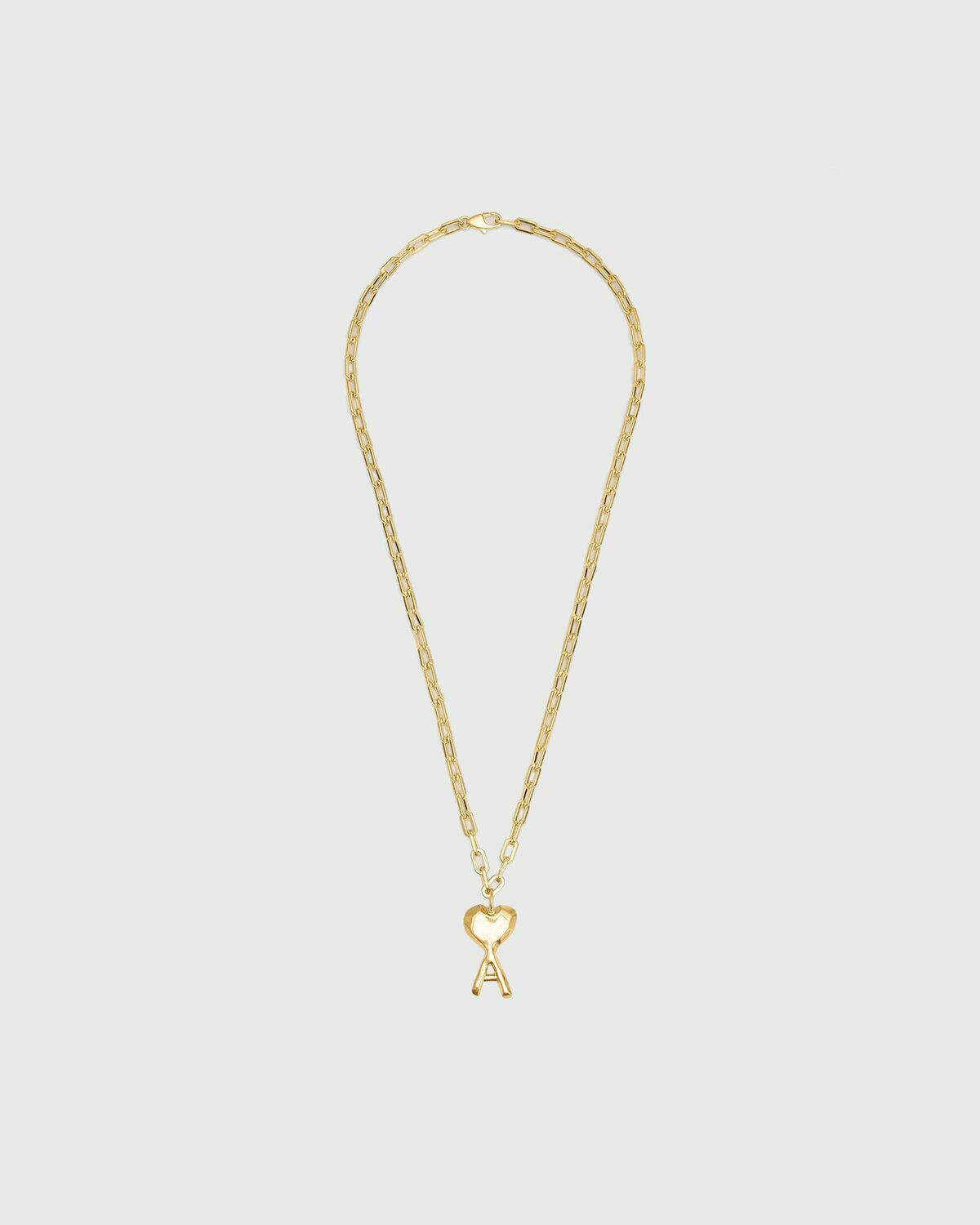 AMI Paris COLLIER AMI DE COEUR MARTELE gold Mens Jewellery