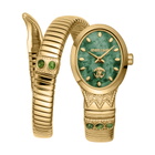 Roberto Cavalli Serpente Ornato Green Dial Ladies Watch RC5L104M0025