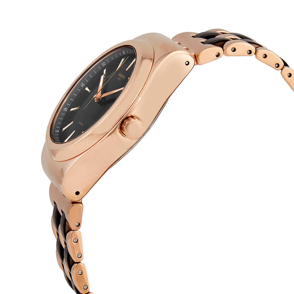Swatch Sistem Dafne Automatic Black Dial Mens Watch YIG400G